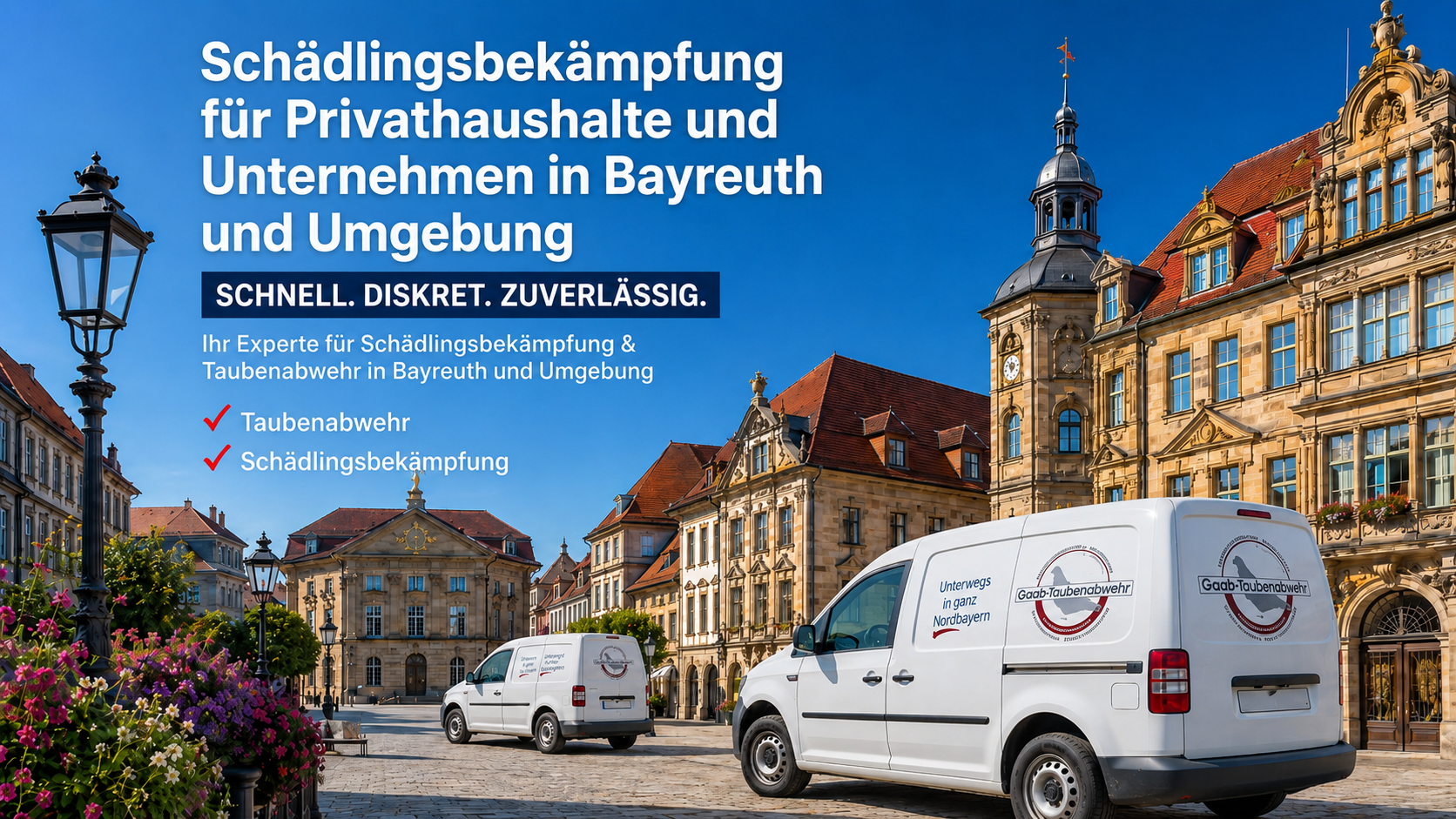 Schädlingsbekämpfung Privat und Unternehmen Bayreuth Umgebung