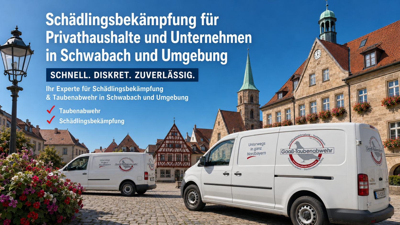 Schädlingsbekämpfung Privat und Unternehmen Schwabach Umgebung